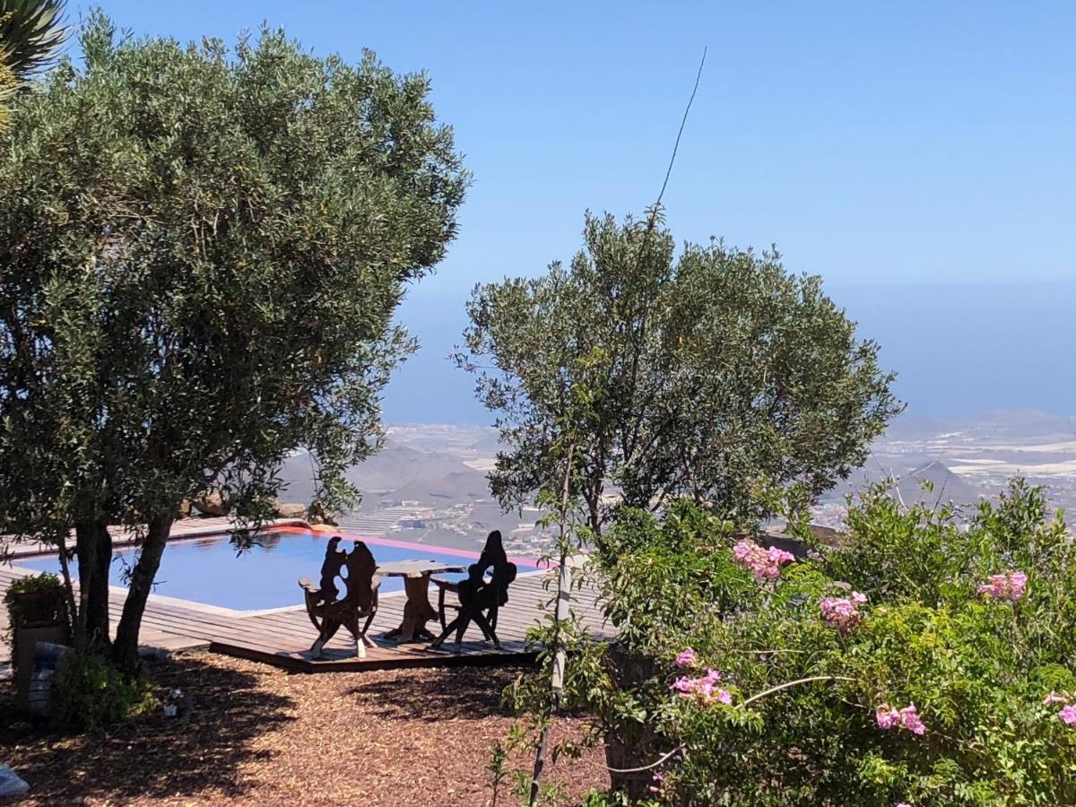 Historic Canarian House, Private Heated Infinity Pool, Bbq, Wifi + Panoramic Ocean Views Arona  Luaran gambar