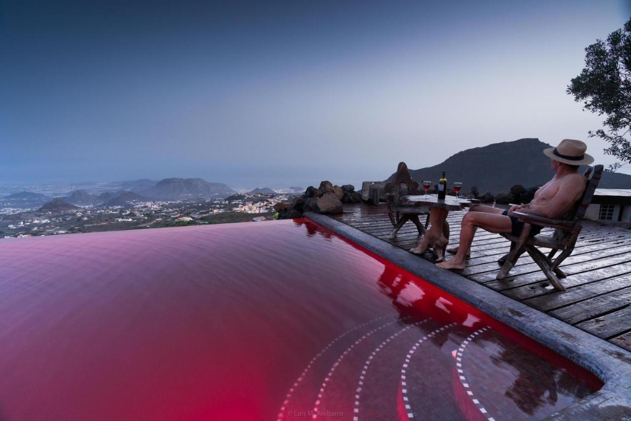 Historic Canarian House, Private Heated Infinity Pool, Bbq, Wifi + Panoramic Ocean Views Arona  Luaran gambar